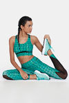Zelocity Quick Dry Sports Bra With Removable Padding - Green Spruce — thumbnail 4